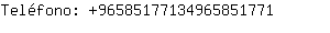 Telfono: 9658517713496585....