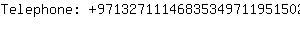 Telephone: 9713271114683534971195150236....