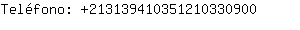 Telfono: 21313941035121033....