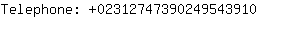 Telephone: 0231274739024954....
