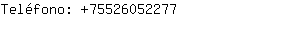 Teléfono: 7552605....