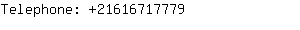 Telephone: 2161671....