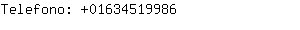 Telefono: 0163451....