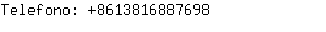 Telefono: 861381688....