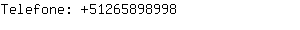 Telefone: 5126589....