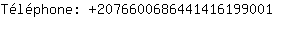 Tlphone: 207660068644141619....