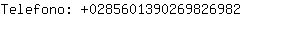 Telefono: 028560139026982....