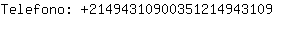 Telefono: 2149431090035121494....