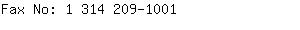 Fax No: 1 314 209-....