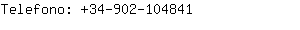 Telefono: 34-902-10....