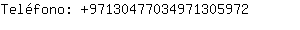 Telfono: 9713047703497130....