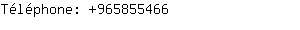 Tlphone: 965855466003496585....