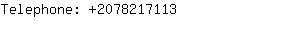 Telephone: 207821....
