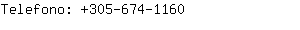 Telefono: 305-674-....