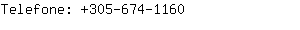 Telefone: 305-674-....