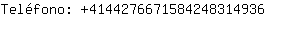 Telfono: 414427667158424831....