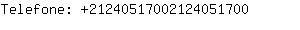 Telefone: 2124051700212405....