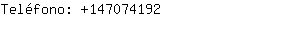 Teléfono: 14707....