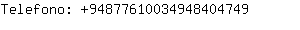 Telefono: 9487761003494840....