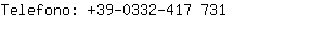 Telefono: 39-0332-417....