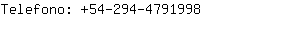 Telefono: 54-294-479....