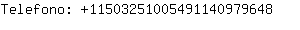 Telefono: 1150325100549114097....