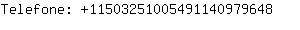 Telefone: 1150325100549114097....