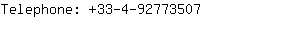 Telephone: 33-4-9277....