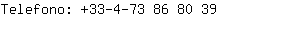 Telefono: 33-4-73 86 8....