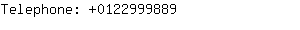 Telephone: 012299....