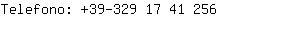Telefono: 39-329 17 41....