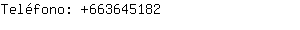 Teléfono: 66364....