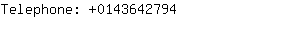 Telephone: 014364....