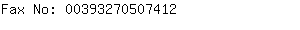 Fax No: 0039327050....