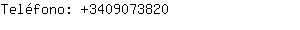 Teléfono: 340907....