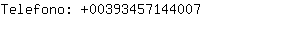 Telefono: 0039345714....