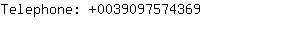 Telephone: 003909757....