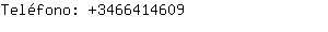 Teléfono: 346641....