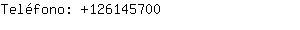 Teléfono: 12614....