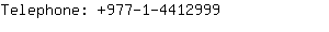 Telephone: 977-1-441....