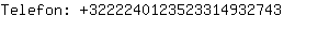 Telefon: 322224012352331493....