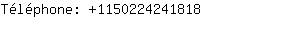 Téléphone: 115022424....