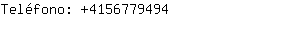 Teléfono: 415677....