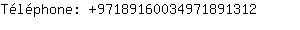 Tlphone: 9718916003497189....