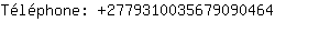 Tlphone: 277931003567909....