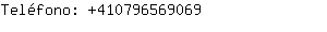 Teléfono: 41079656....