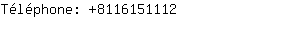 Téléphone: 811615....