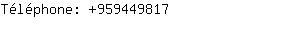 Téléphone: 95944....