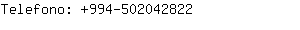 Telefono: 994-50204....