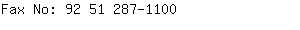 Fax No: 92 51 287-....